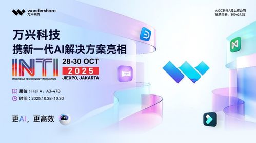 萬興科技閃耀印尼科技展，AI賦能東南亞數字創意與轉型新浪潮